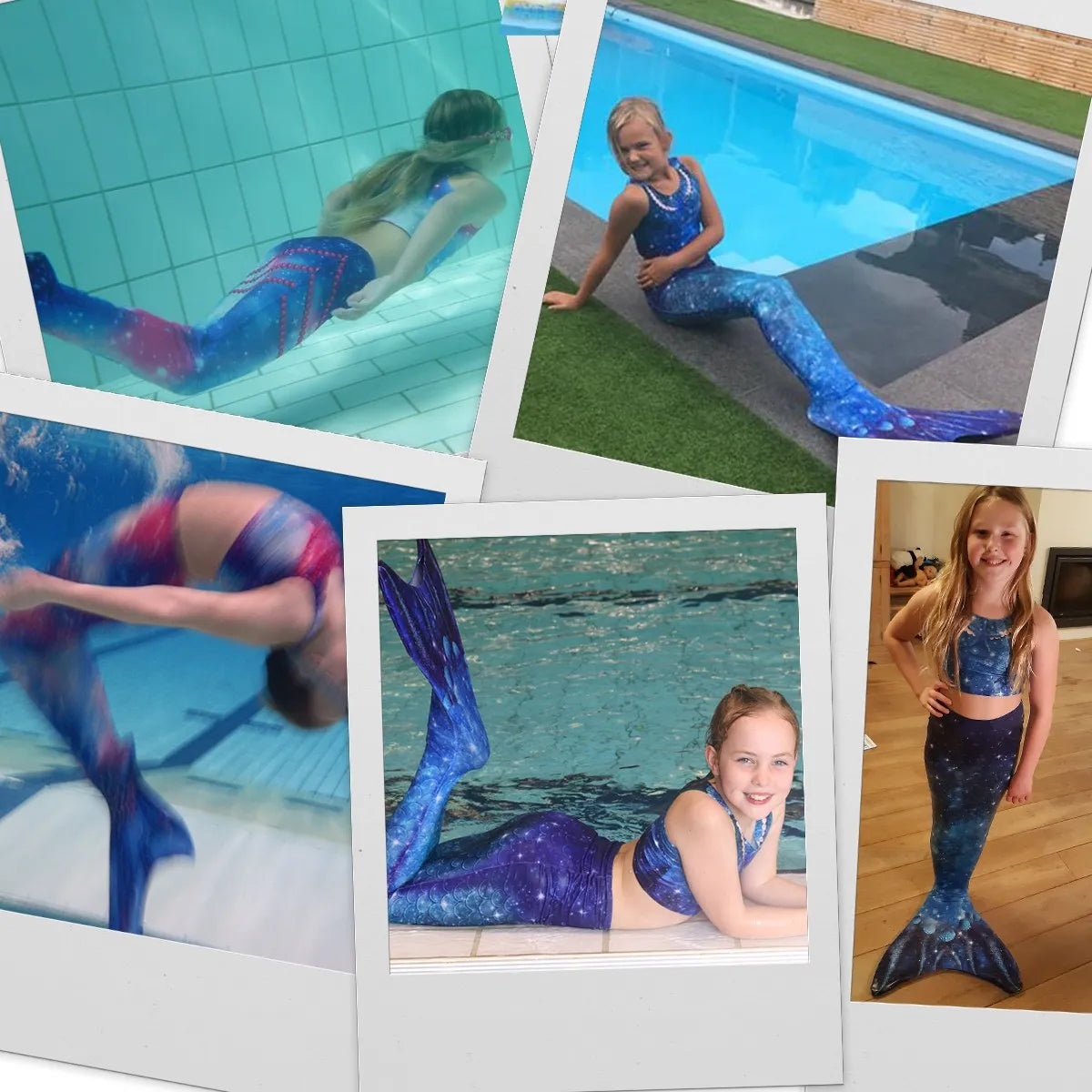 Mermaid Tail Star of the Sea Blue
