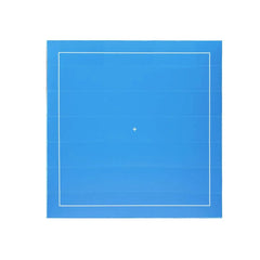 MMS AirTrack Square detailweergave in blauw – compacte oefenmat