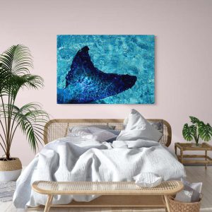 Mermaid tail op canvas